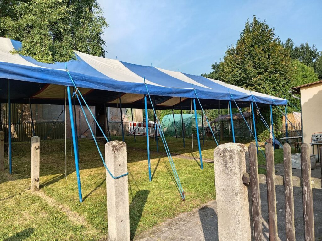 Partyzelt der FFW Taubenheim